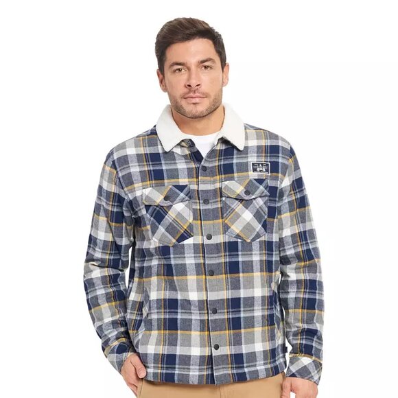 Men's Hurley Head Of The Class Sherpa Flannel Shacket - Obsidian - Small - NWT - Picture 1 of 1